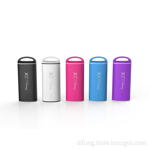 New promotion power bank 5000mAh pink white black blue purple colors